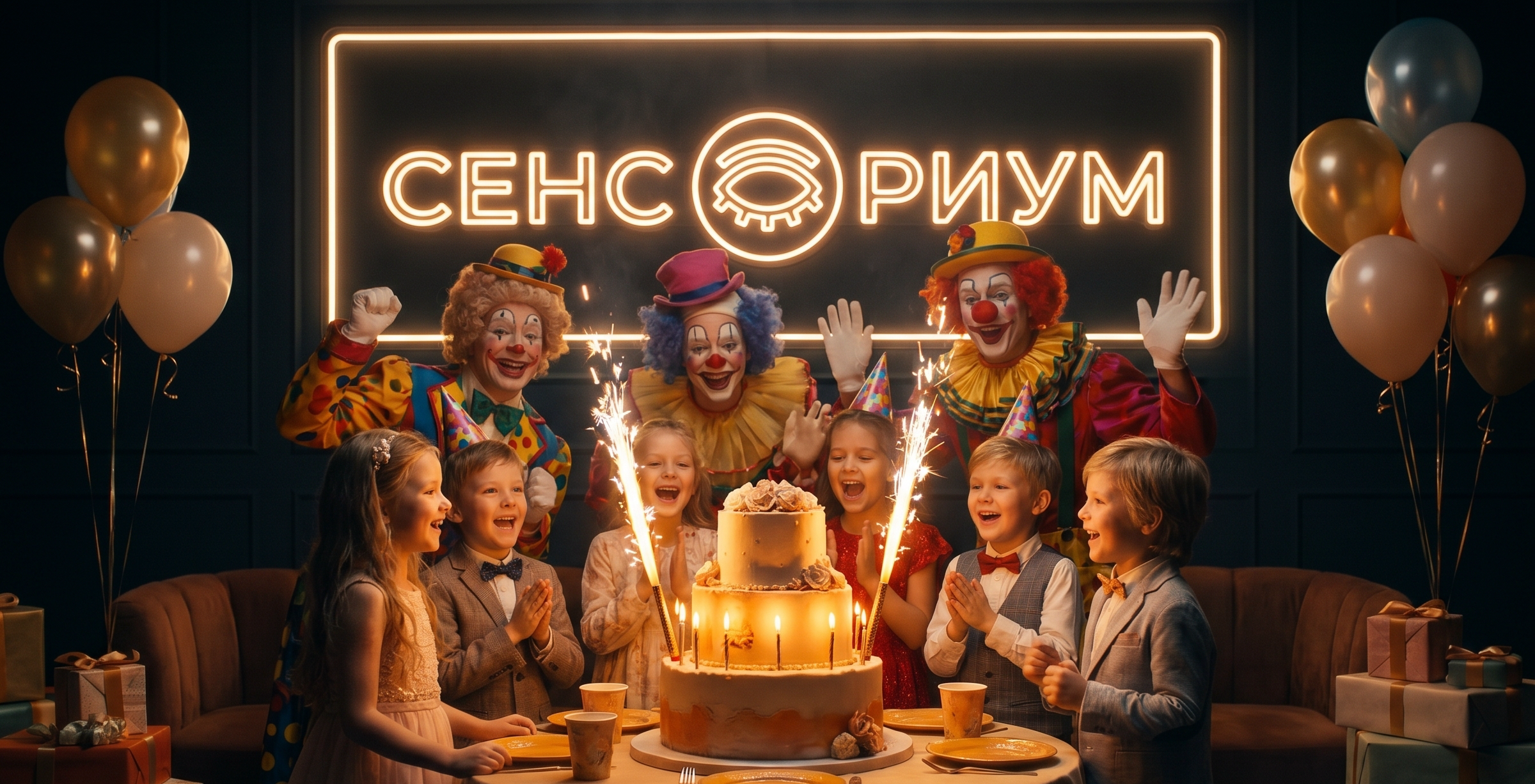 Дети на празднике в музее